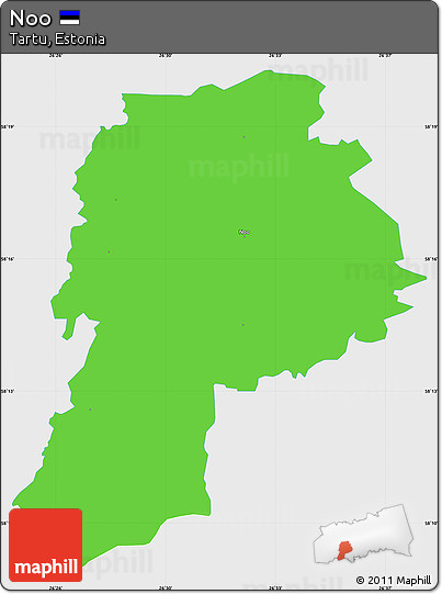 Political Simple Map of Noo, single color outside