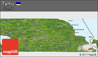 Satellite Panoramic Map of Tartu