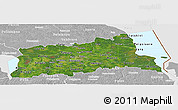 Satellite Panoramic Map of Tartu, lighten, desaturated