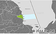 Physical 3D Map of Peipsiääre, desaturated