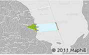 Physical 3D Map of Peipsiääre, lighten, desaturated