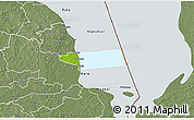 Physical 3D Map of Peipsiääre, semi-desaturated