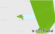 Physical 3D Map of Peipsiääre, single color outside