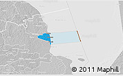 Political 3D Map of Peipsiääre, lighten, desaturated
