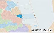 Political 3D Map of Peipsiääre, lighten