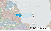 Political 3D Map of Peipsiääre, lighten, semi-desaturated