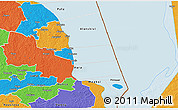 Political 3D Map of Peipsiääre
