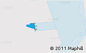 Political 3D Map of Peipsiääre, single color outside