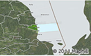 Satellite 3D Map of Peipsiääre, semi-desaturated