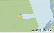 Savanna Style 3D Map of Peipsiääre, single color outside