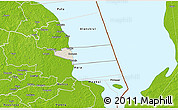 Shaded Relief 3D Map of Peipsiääre, physical outside