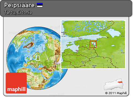 Physical Location Map of Peipsiääre