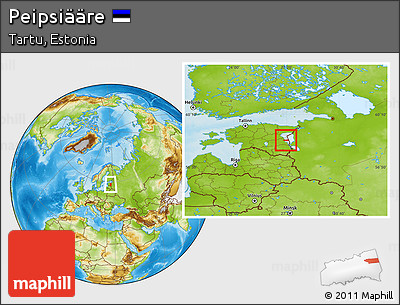 Physical Location Map of Peipsiääre