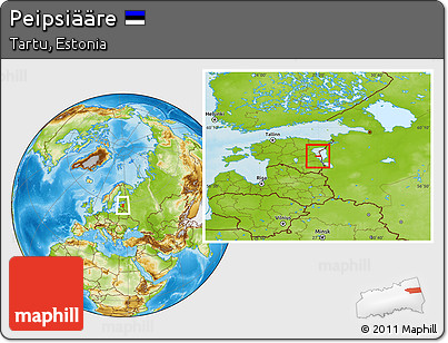 Physical Location Map of Peipsiääre