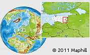Physical Location Map of Peipsiääre, highlighted country