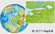 Physical Location Map of Peipsiääre, highlighted parent region