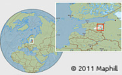 Savanna Style Location Map of Peipsiääre, highlighted parent region, within the entire country, hill shading