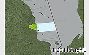 Physical Map of Peipsiääre, darken, semi-desaturated
