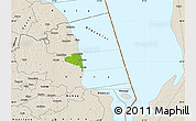Physical Map of Peipsiääre, shaded relief outside