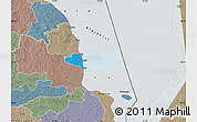 Political Map of Peipsiääre, semi-desaturated