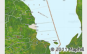 Shaded Relief Map of Peipsiääre, satellite outside