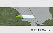 Physical Panoramic Map of Peipsiääre, darken, semi-desaturated