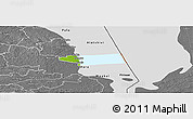Physical Panoramic Map of Peipsiääre, desaturated