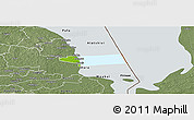 Physical Panoramic Map of Peipsiääre, semi-desaturated