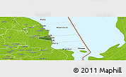 Satellite Panoramic Map of Peipsiääre, physical outside