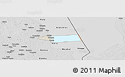 Shaded Relief Panoramic Map of Peipsiääre, desaturated