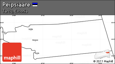 Blank Simple Map of Peipsiääre