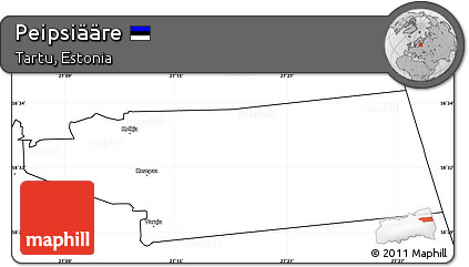 Blank Simple Map of Peipsiääre