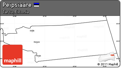 Blank Simple Map of Peipsiääre