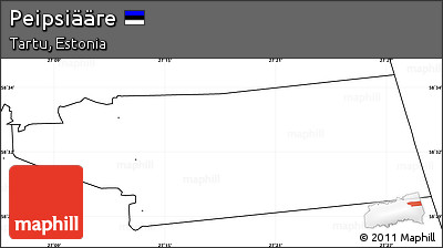Blank Simple Map of Peipsiääre, no labels