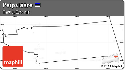 Blank Simple Map of Peipsiääre, no labels