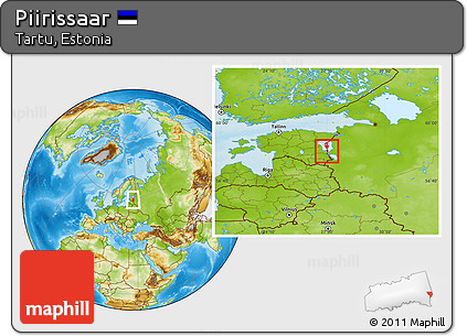 Physical Location Map of Piirissaar