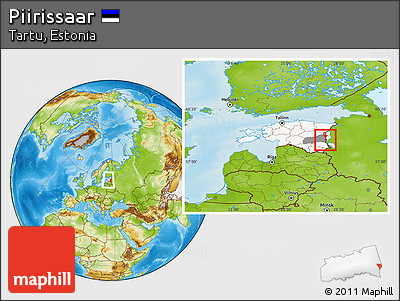 Physical Location Map of Piirissaar, highlighted country, highlighted parent region, within the entire country