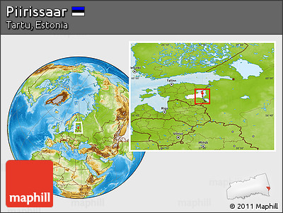 Physical Location Map of Piirissaar, highlighted parent region