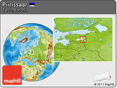 Physical Location Map of Piirissaar, highlighted parent region