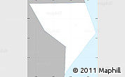 Gray Simple Map of Piirissaar, single color outside