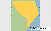 Savanna Style Simple Map of Piirissaar, single color outside