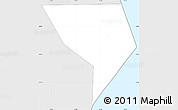 Silver Style Simple Map of Piirissaar
