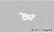 Gray 3D Map of Puhja, single color outside