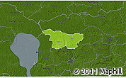 Physical 3D Map of Puhja, darken