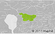 Physical 3D Map of Puhja, lighten, desaturated