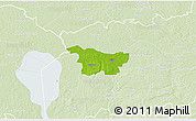 Physical 3D Map of Puhja, lighten