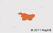 Political 3D Map of Puhja, cropped outside