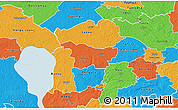 Political 3D Map of Puhja