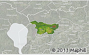 Satellite 3D Map of Puhja, lighten, semi-desaturated