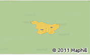 Savanna Style 3D Map of Puhja, single color outside